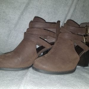 Strappy ankle boots
